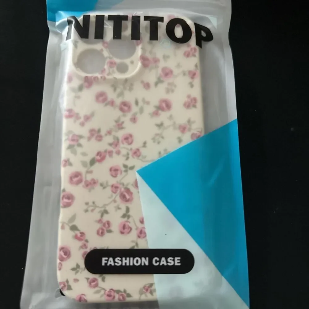 Apple iPhone 16 Pro Max Case Cute Flower Women Girls Floral Rose Design
